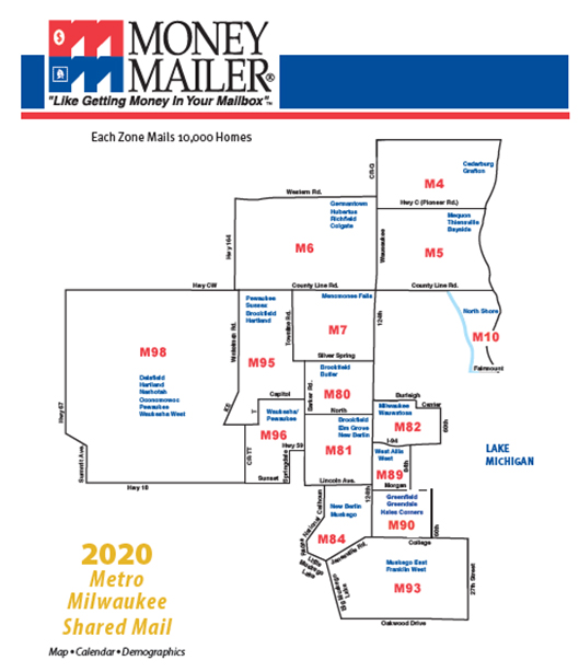 Money mailer map